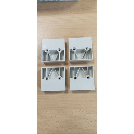 R PIEDI X ARMADIO MULTIUSO C/SPECCHIO 1C+6R CM.72X37X195 B/CO CEMENTO- 1,0 confezione