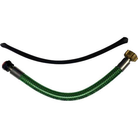 Lyre de raccordement inox pour gaz butane propane 70 cm – Raccord femelle – Pression max 20 bars – Tuyau flexible pour bouteilles – Gazinox