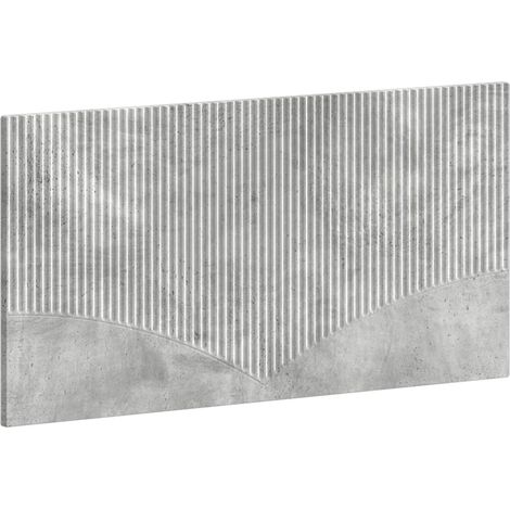 Maison Exclusive - Wandmontiertes Kopfteil HOORN Betongrau Holzwe (1/5)