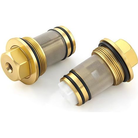 1411600M 1/2"-Rückschlagventil, kompatibel mit GROHE 1411600M Messingausführung – Rückschlagventil für Badezimmerarmaturen – 2er-Pack