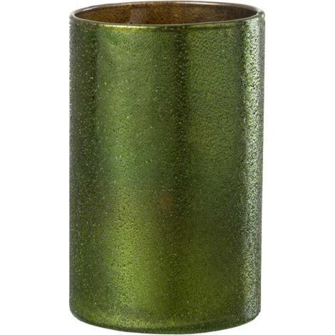 Photophore Miroir en Verre "Anton" 12cm Vert (1/5)