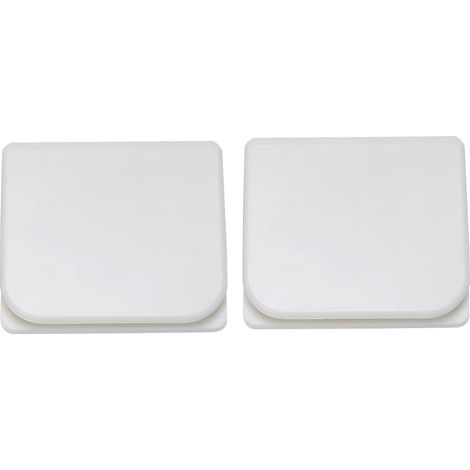 Set of 2 Anti-Splash Shower Curtain Clips – Windproof Bathtub Protector – Secure Locking Clips for Bathroom, Home – White (1/5)