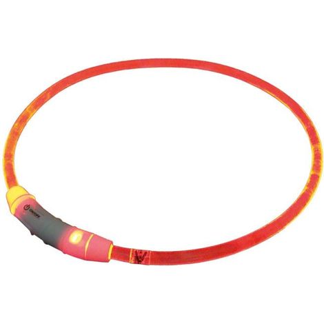 Nobby LED Leuchthalsband Visible L transparent rot Hundehalsbänder