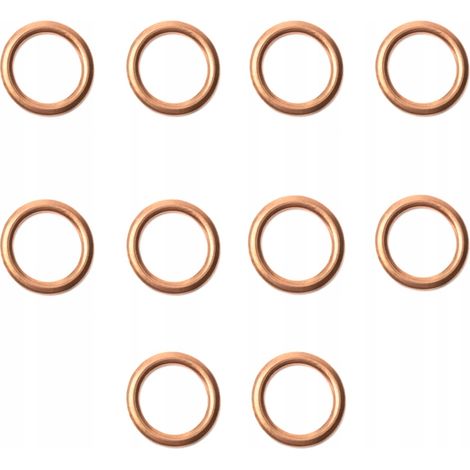 10x Kupfer-Ölablassschraubendichtung 16x22x2 (1/3)
