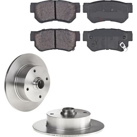KIT FRENI POSTERIORI compatibile con HYUNDAI SANTA FE I (SM) - DISCHI + PASTIGLIE OEM: FDB1606 / 17200 /SOSTITUZIONE DIRETTA/BASSA POLVERE/SILENZIOSO