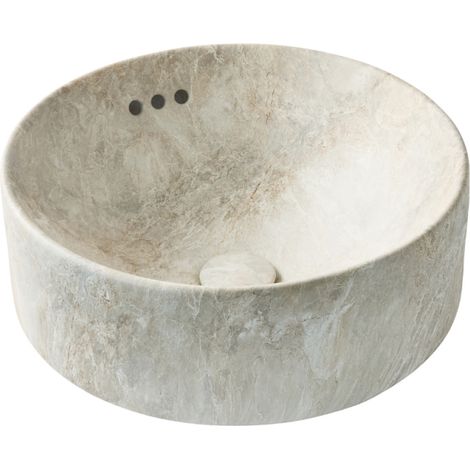 Lavabo redondo sobre encimera JACOB DELAFON Vox suavidad mineral