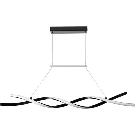 Mophorn Moderne Kronleuchter-Leuchten, 24 W, dimmbare LED-Pendelleuchte mit Fernbedienung, Silikon-Lampenschirm, einstellbare Farbtemperatur 3000 K-6000 K, Deckenlampe für Küche und Esszimmer (1/5)