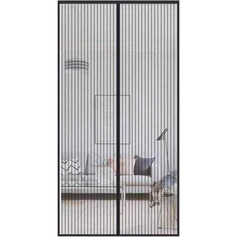 Zanzariera magnetica resistente con telaio completo e magneti per porte finestre, 120 x 240 cm -Crezuo
