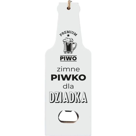 Abridor de botellas de madera "Cerveza fría para el ABUELO"