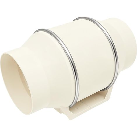 HAUTOUR Ventilateur d'échappement 70 W - Ventilateur de tuyau - Ventilateur d'extraction en ligne - Haute qualité - 2600 tr/min - 540 m³/h- Pour cave, salle de bain (1/5)