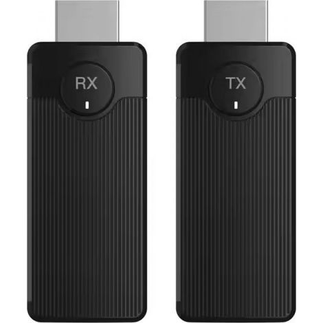 Transmetteur MI - Récepteur MI - 4K Décodeur - Sortie 1080P 60 Hz - Double bande 2,4 GHz / 5 GHz - Pour diffusion vidéo et audio sans fil vers écran - PC TV Box Caméra - Kit complet 2 pièces