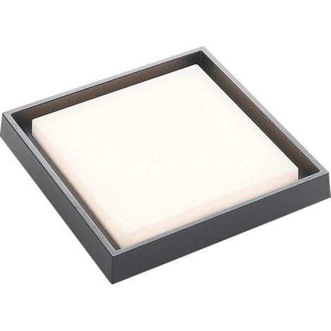 [GEBRAUCHT] Lucande Led Außendeckenlampe Birta Deckenlampe Außenlampe Led Dunkelgrau Weiß B-Ware (1/2)