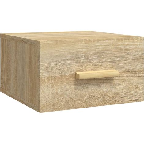 vidaXL Comodino a Muro Rovere Sonoma 35x35x20 cm