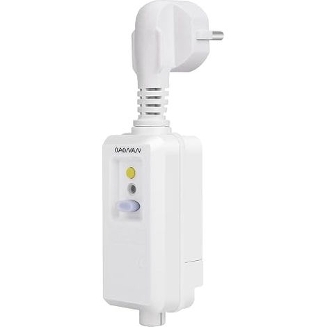 RCD-Stecker 16 Ampere Fehlerstromschutzschalter-Adapter für Haushaltsgeräte und Werkzeuge – Weiß (1/5)