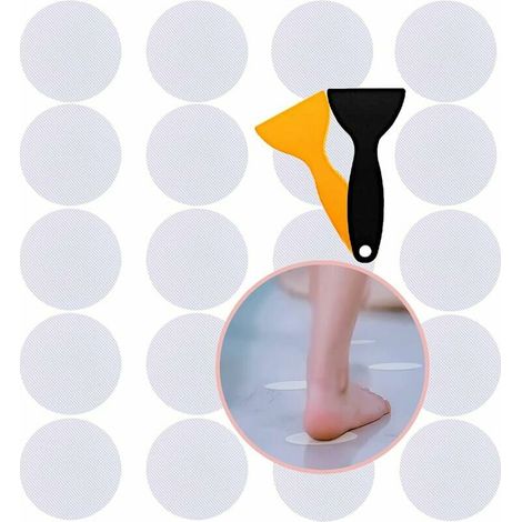 Non-Slip Bathtub Stickers, Circular Non-Slip Stickers, Shower Stickers, for Bathroom, Stairs, Shower, Bath Surfaces--8pcs (1/5)