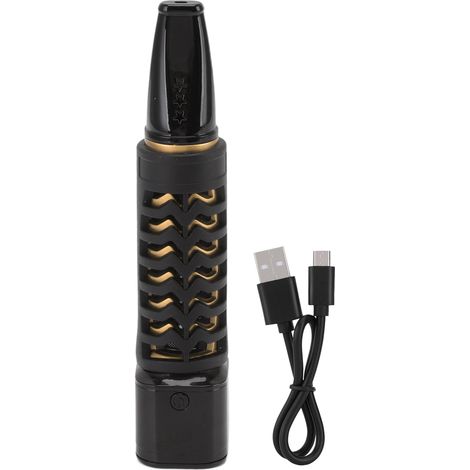 Porte-filtre à cigarette sans cendres écologique rechargeable pour cendrier voiture briquet compatible cigarettes classiques doré (1/5)