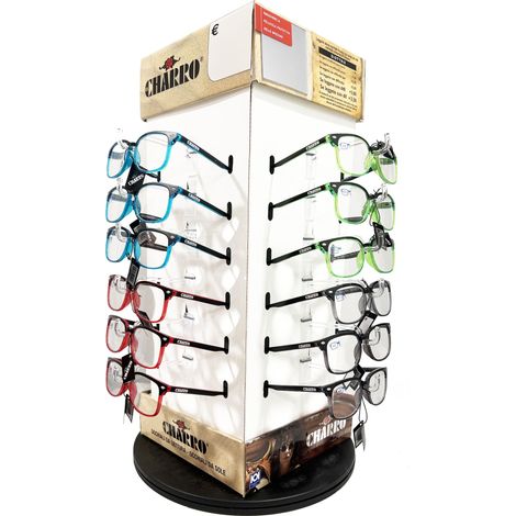 espositore occhiali da vista graduati 'kit hawaii' 24 pezzi