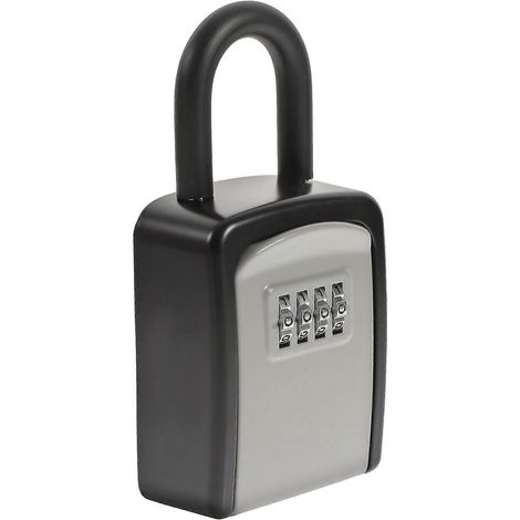 Coffre-fort extérieur ignifugé mural, petit coffre-fort à clé-15X7.2cm-Black