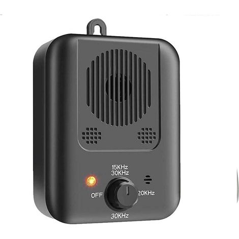 Dispositif anti-aboiements pour chien, silencieux et anti-aboiements à ultrasons, rechargeable, avec 3 modes (noir) (1/4)