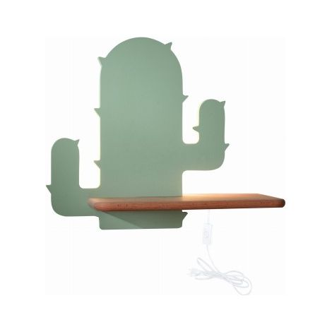 Applique murale Candellux Cactus verte/bois LED 4W 4000K