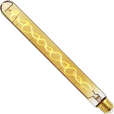 1 Ampoule Led E27 Tube Spirale 300mm 4W Dimmable 220V Pour Maison Restaurant