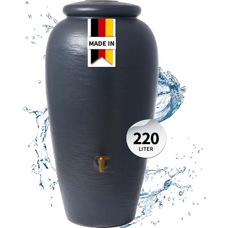 4rain AMPHORA Regenamphore 220 Liter graphite grey