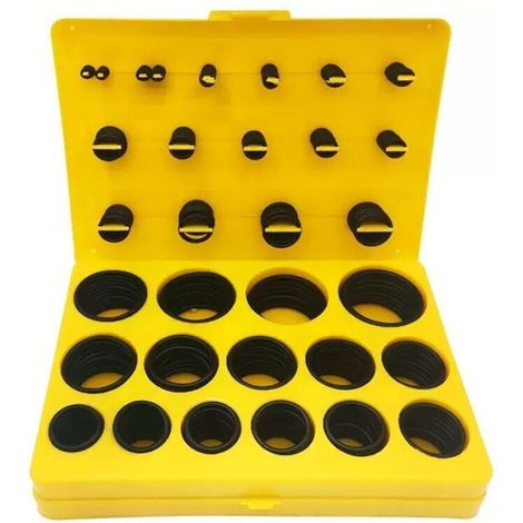 Kit d'O-Rings 404 Pièces 3-45mm - Assortiment Caoutchouc Nitrile pour Plomberie & Auto (1/4)