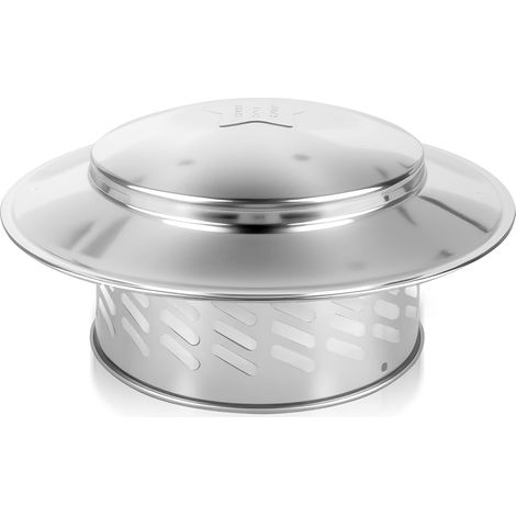 Chapeau de cheminée Ø 240 mm : Chapeau de cheminée de cheminée, Chapeau de cheminée en Acier Inoxydable 304, Chapeau de Toit, Chapeau de Pluie, Chape