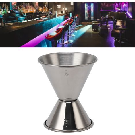 Messbecher, Barskala, Spender aus Edelstahl 304, japanischer Doppelbecher, hochglanzpoliert (1/5)