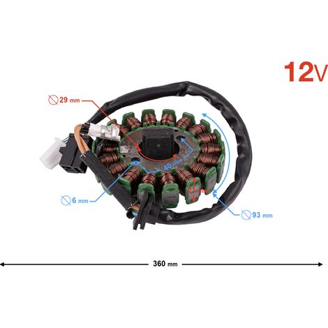 Magneto con magnete Falcon 125cc per iniezione E4 (1/3)