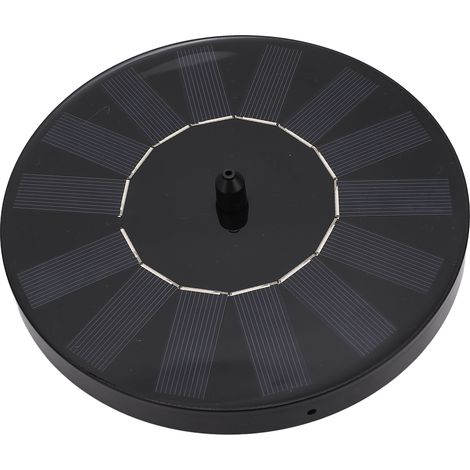 Pompe solaire 7V 1,5W pour fontaine avec 6 buses, idéale pour le jardin, la piscine et l'aquarium. (1/5)