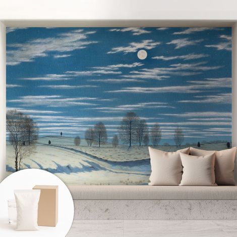 Carta Da Parati - Murale Alla Moda Decorazione - Camera Da Letto - Con Colla Gratuita Paesaggio invernale 208x146 cm (1/5)