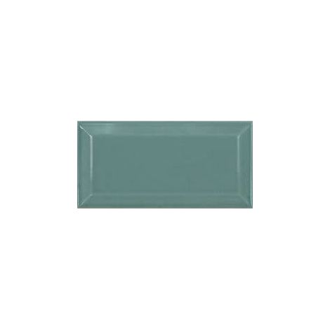 Eiffel Art Construction – Carrelage mural rétro 7,5x15 cm – Faïence à pâte blanche – Bleu turquoise brillant – Pour cuisines et salles de bains (1/2)