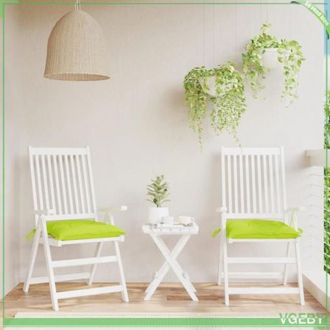 361540 Coussins de palette lot de 2 vert brillant 50x50x7 cm (1/5)