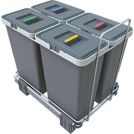 Elletipi Ecofil - Cestino integrato, diviso, 32 l PF01 34B3
