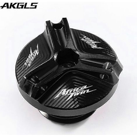 Bouchon de remplissage d'huile moteur et de carburant pour moto Honda Africa Twin CRF 1100/1000L (CRF1100L/CRF1000L) - Accessoires de protection - Noir (1/4)