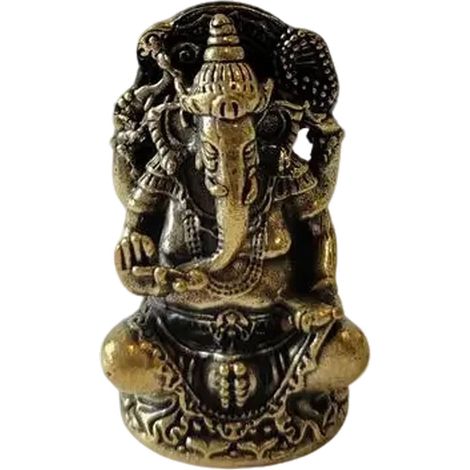 1 Statue Ganesha En Laiton, Sculpture Faite Main, Détails Précis, Décoration Salon Et Bureau