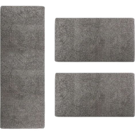 Bettumrandung Sphinx Grau 1 Läufer 67 x 240 cm + 2 Brücken je 67 x 140 cm
