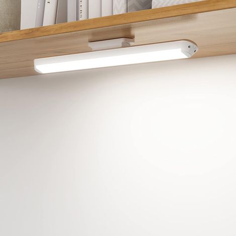 LED Lampe Dimmable de Placard 34cm, Applique Murale Tactile et Rechargeable, Lumière Réglette Led Ajustable sous Meuble Cuisine Sans fil à 3 Modes d'Eclairage (1/5)