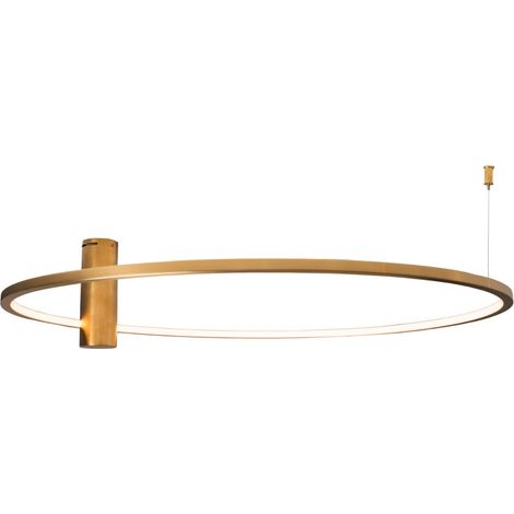 Plafonnier anneau doré Ø80 Queen LED 20W Maxlight (1/5)