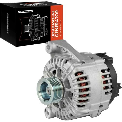 Generador para maquinaria ligera, voltaje de 14 V, corriente de carga de 150 A, diámetro de polea de 53,8 mm, montaje directo, rotación en sentido horario. (1/5)