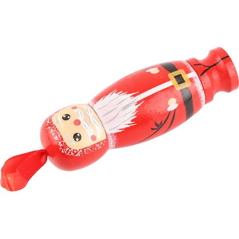 Weihnachtsdekorationen mit Weihnachtsmann-Motiv, Baumschmuck, handgefertigte Holzartikel (1/5)