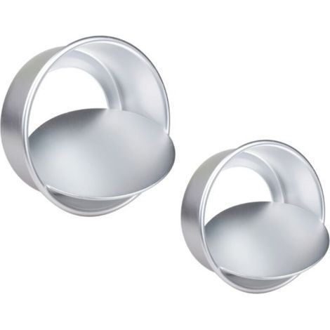 2 Pcs Moule Gâteau Rond avec Base Amovible Moulle Gâteau en Aluminium 5/7 pouces avec Couteau à Démouler pour Mariage Anniversaire Fêtes Patisserie (1/4)