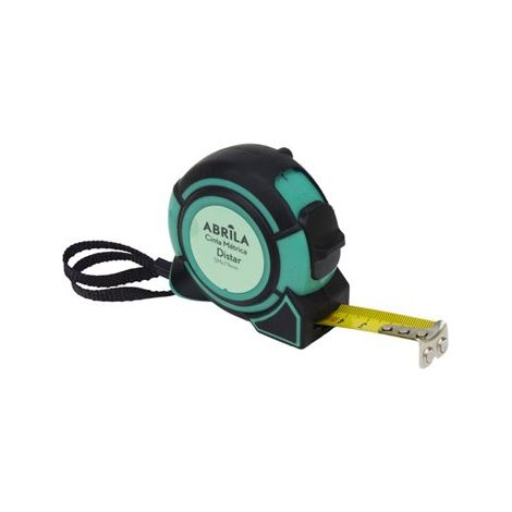 Nastro di misura distar 5mx19mm nero/verde con blocco, clip magnetica, clip e impugnatura ergonomica. (1/3)