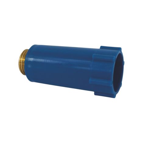 Bouchon de construction AquaCraft bleu avec filetage en laiton 1001000099 bleu avec filetage en laiton, 2000 /2&quot, DIN 1988-2