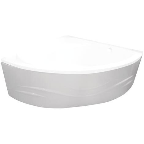 ONDEE ZEN - Tablier de baignoire FANY - Tablier motif vague 135x135cm - ABS - Blanc
