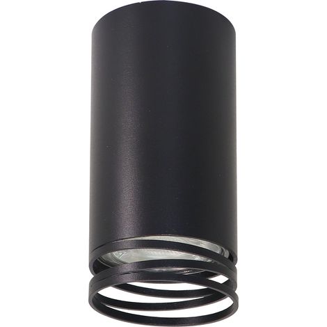 Plafonnier tube noir moderne 1xGU10 15W Candellux Tuba (1/2)