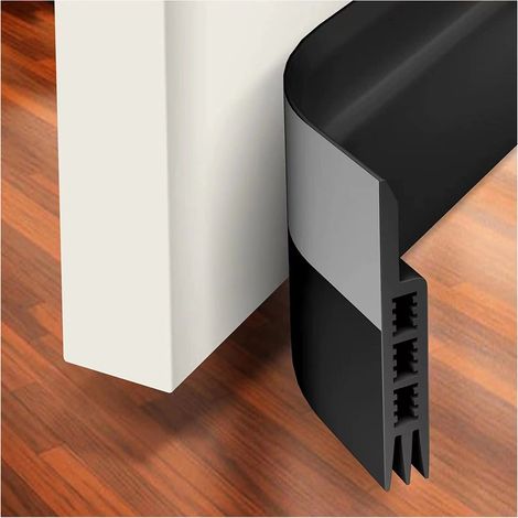 Balisage Sous Porte - Joint D'Étanchéité En Caoutchouc Pour Porte Intérieure Et Extérieure - Largeur 5 cm Longueur 100 cm - Auto-Adhésif Renforcé - 1 Pièce (1/5)