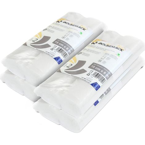 8 rouleaux gaufrés de sacs sous vide 15 cm x 6 mètres (8 pièces) (1/5)