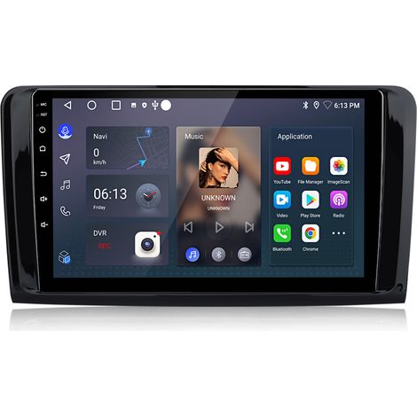 Autoradio Hexinex Pour Mercedes Benz ML 350 W164 GL 320 2005-2012 Android 14 CarPlay 2+64GB